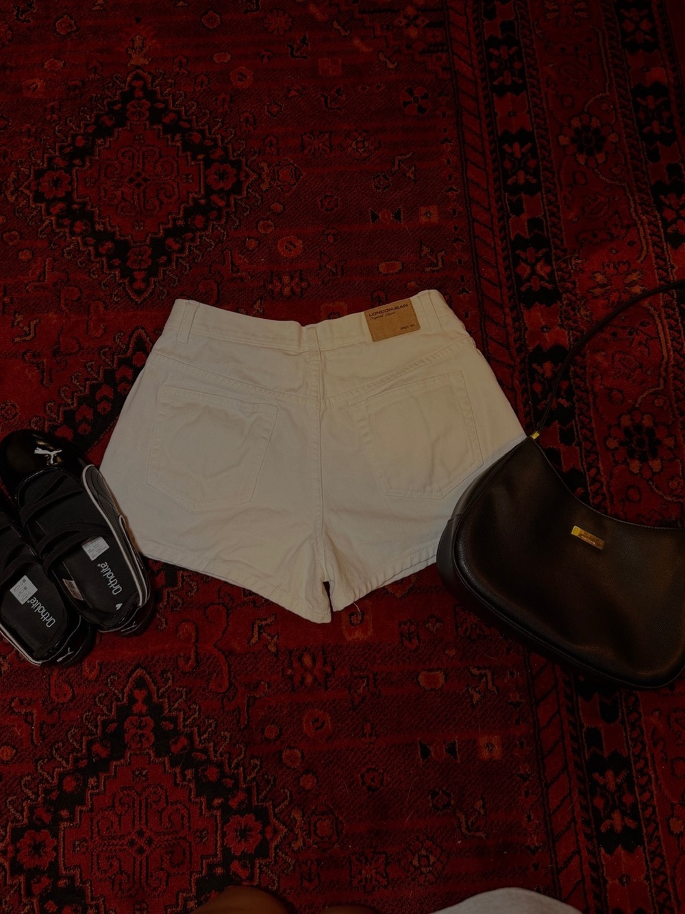 Women's White Denim Shorts - Clean Summer Style - Picture 2 of 6